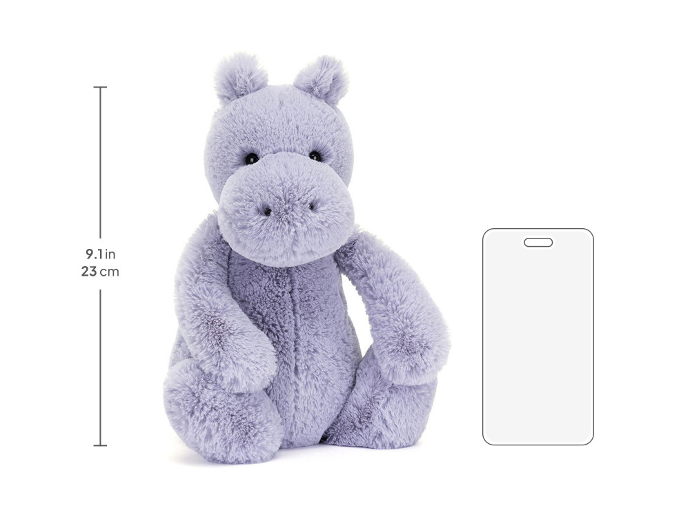 Bashful Hippo Original size chart