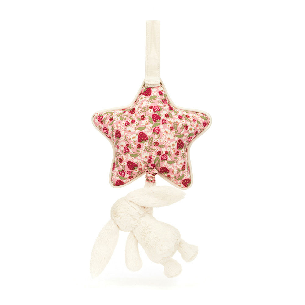 Blossom Cream Bunny 'Berry' Musical Pull, View 3