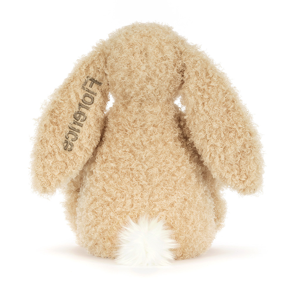 Personalised Bashful Luxe Bunny Curly Big - Official Jellycat