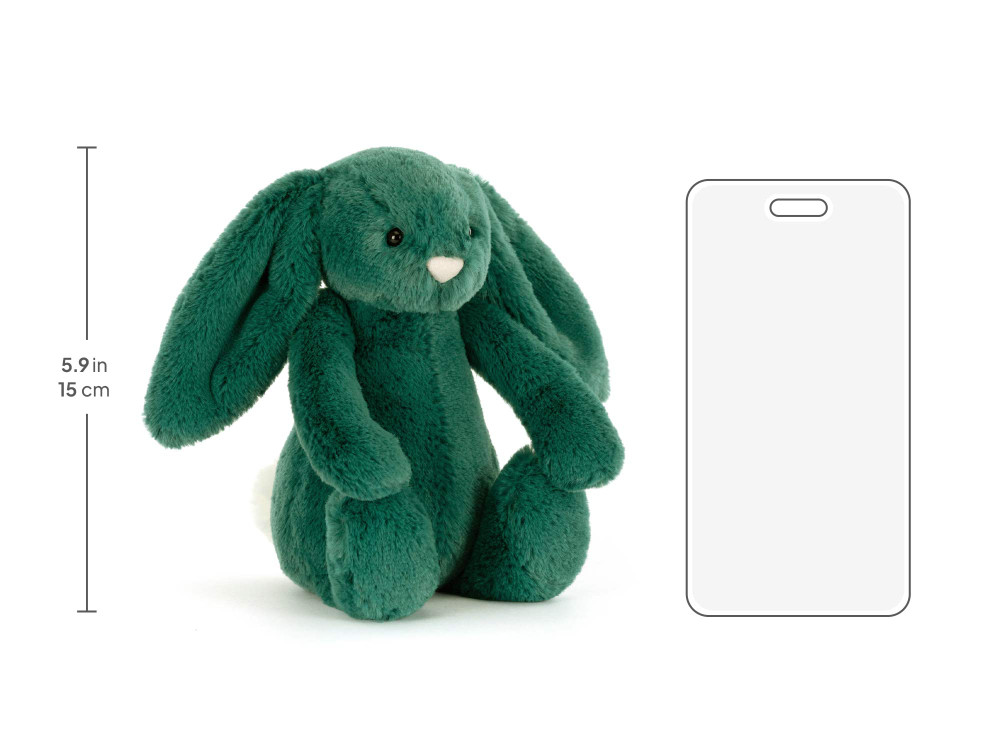 Bashful Bunny Teal Little, size chart