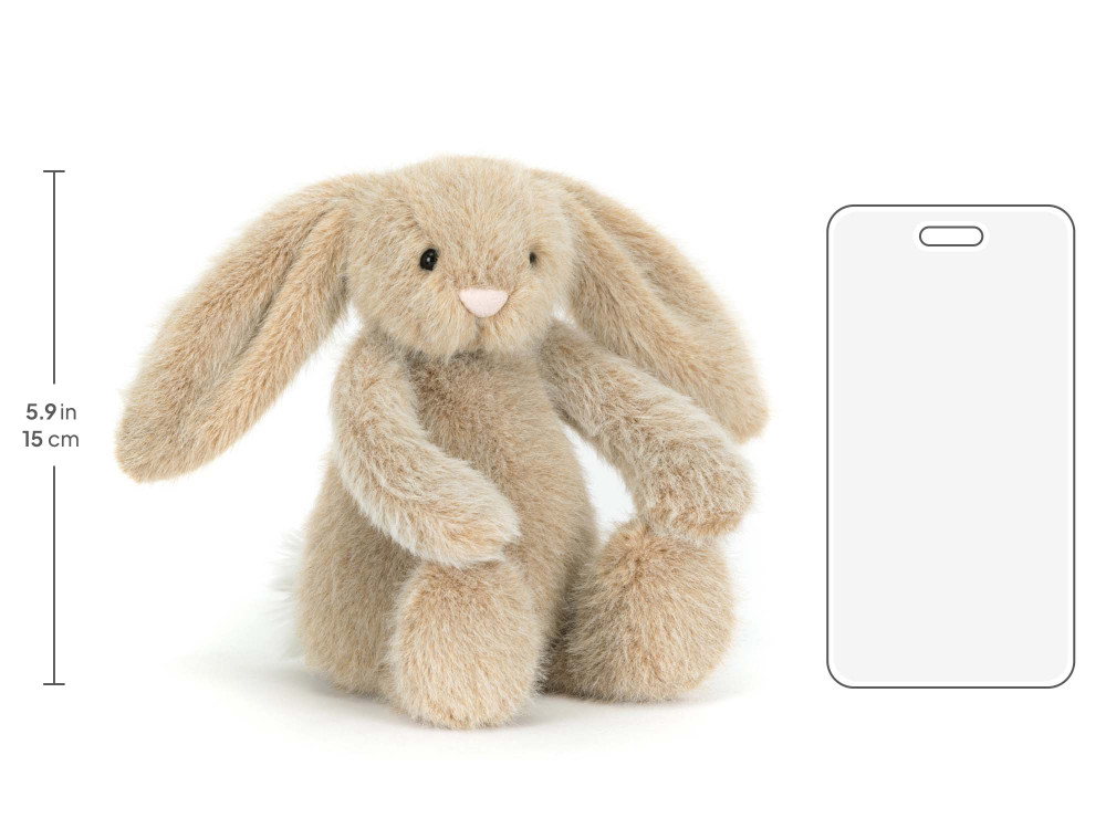 Oat Flufflet Bunny, size chart