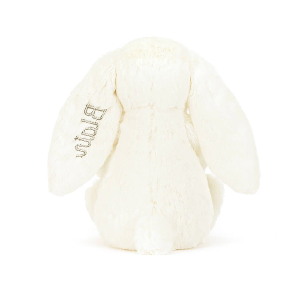 Personalised Cream Bunny with Plant, View 3