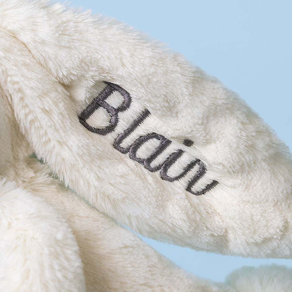 Personalised Cream Bunny with Plant - Official Jellycat