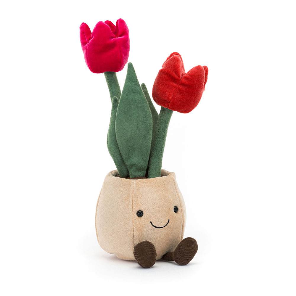  tulip pot　ジェリーキャット　チューリップ 花 植木鉢 Amuseables Tulip Pot - Official Jellycat