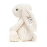 Personalised Bashful Cream Bunny Medium, View 2