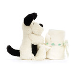 Bashful Black & Cream Puppy Soother, View 2