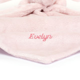 Personalised Bashful Pink Bunny Soother, View 2