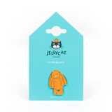 Orange Bashful Pin Badge
