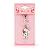 Cream Bunny with Rose Keyring, View 2