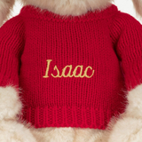 Franilla Luxe Bunny with Personalised Red Jumper, View 1