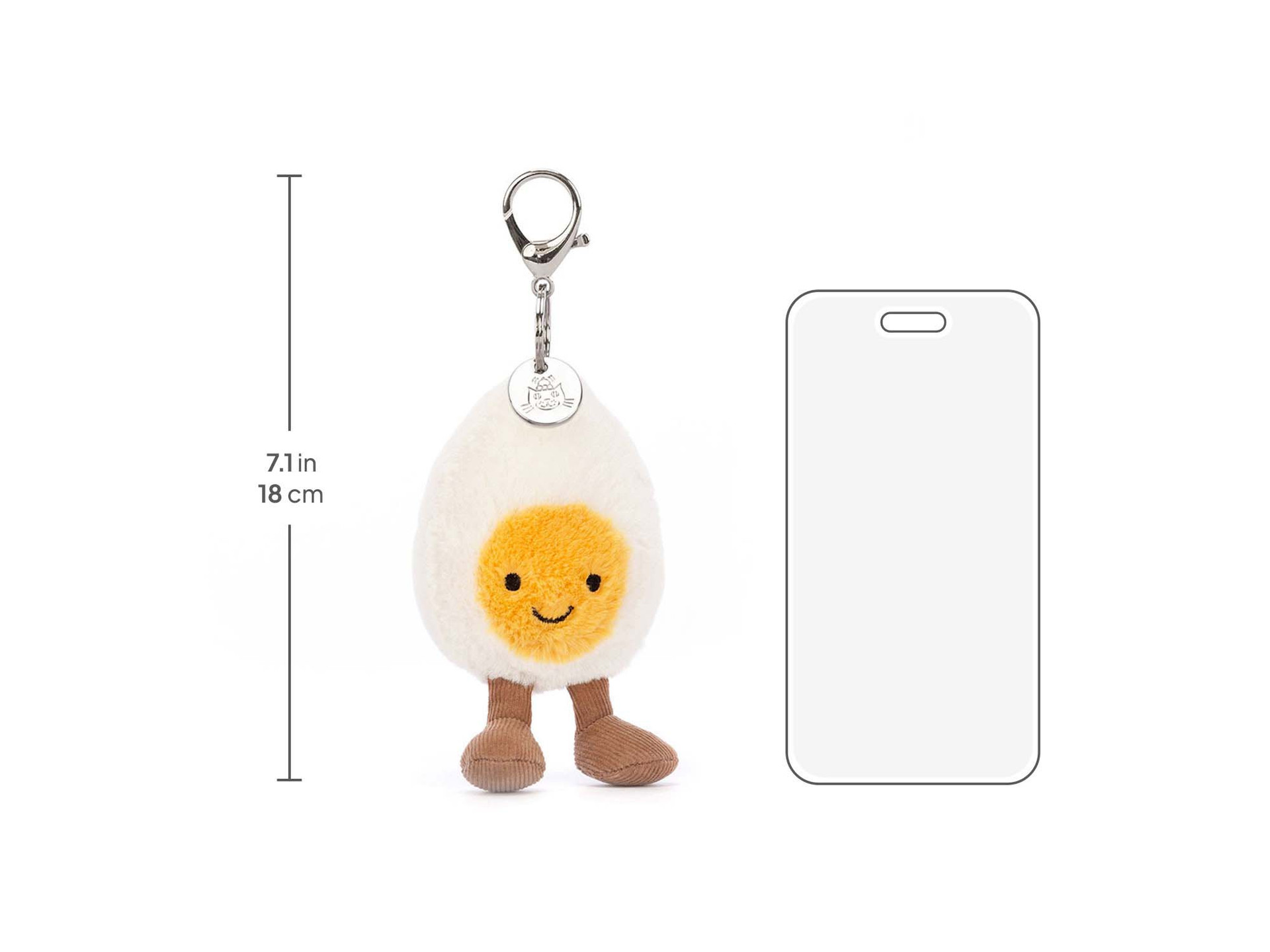 Amuseables Happy Boiled Egg Bag Charm - Official Jellycat