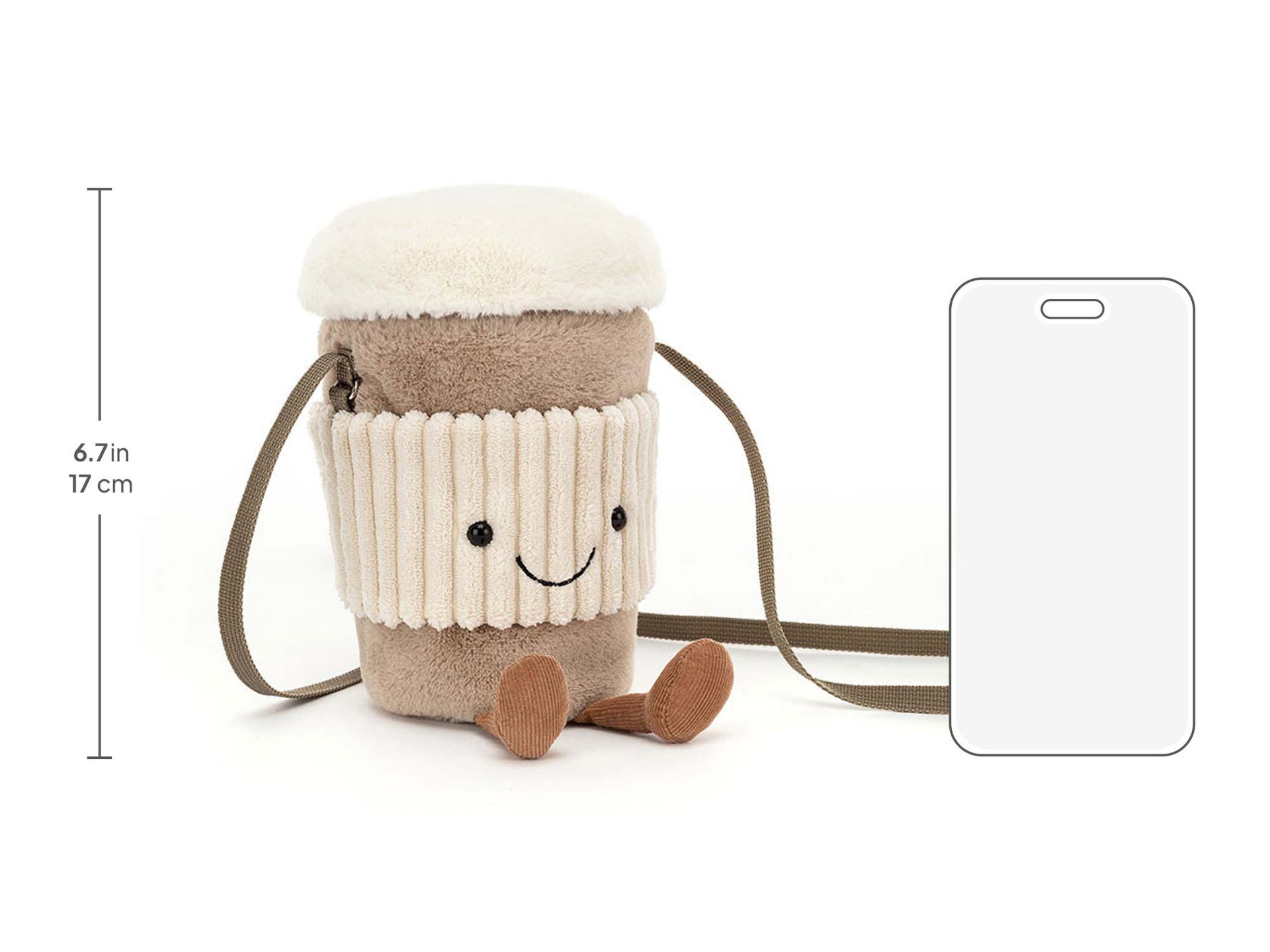 Amuseable Coffee-To-Go Bag バッグ Amuseables Perkle Coffee Bag - Official Jellycat