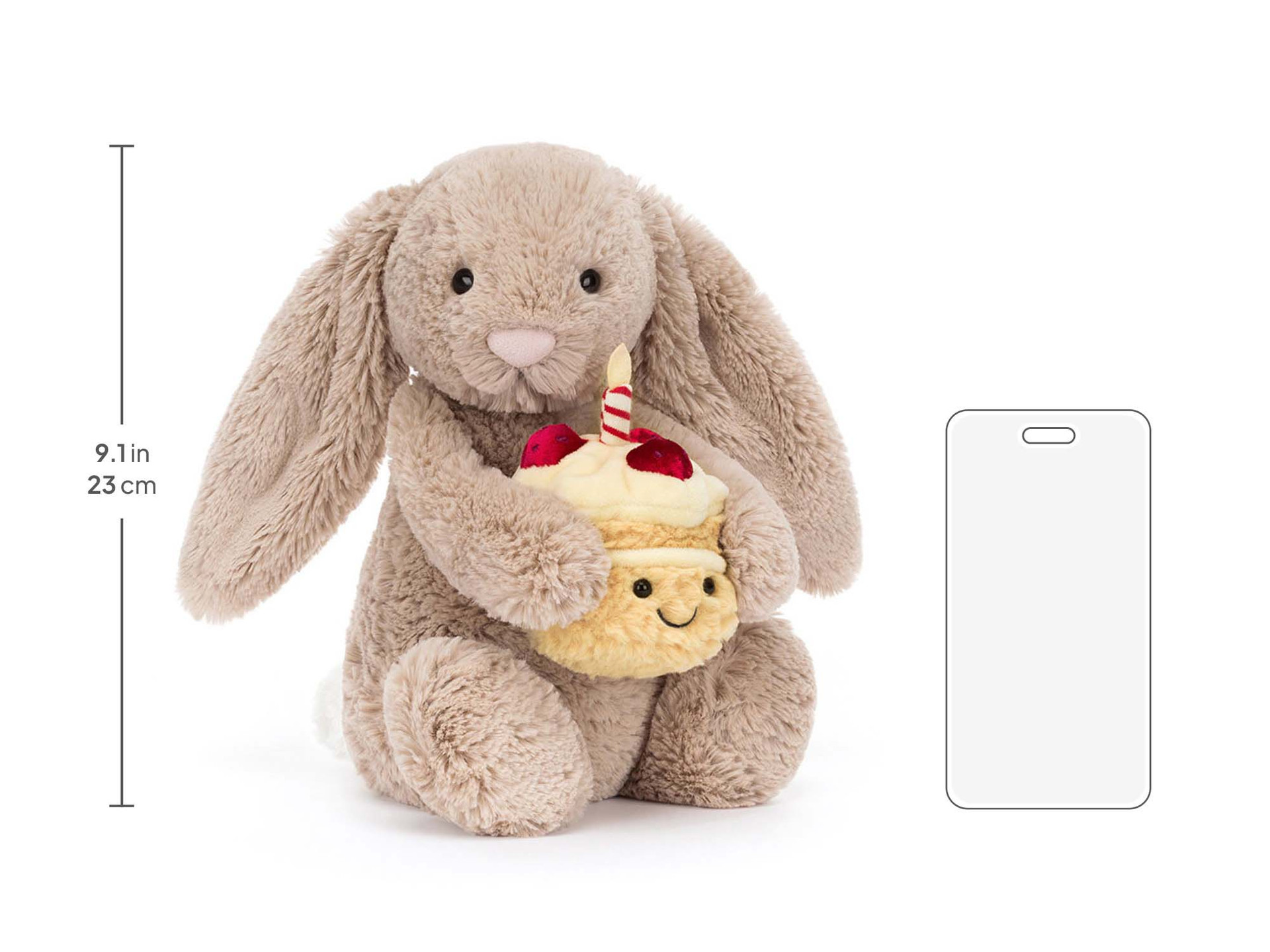 Bashful Beige Bunny 'Birthday' - Official Jellycat