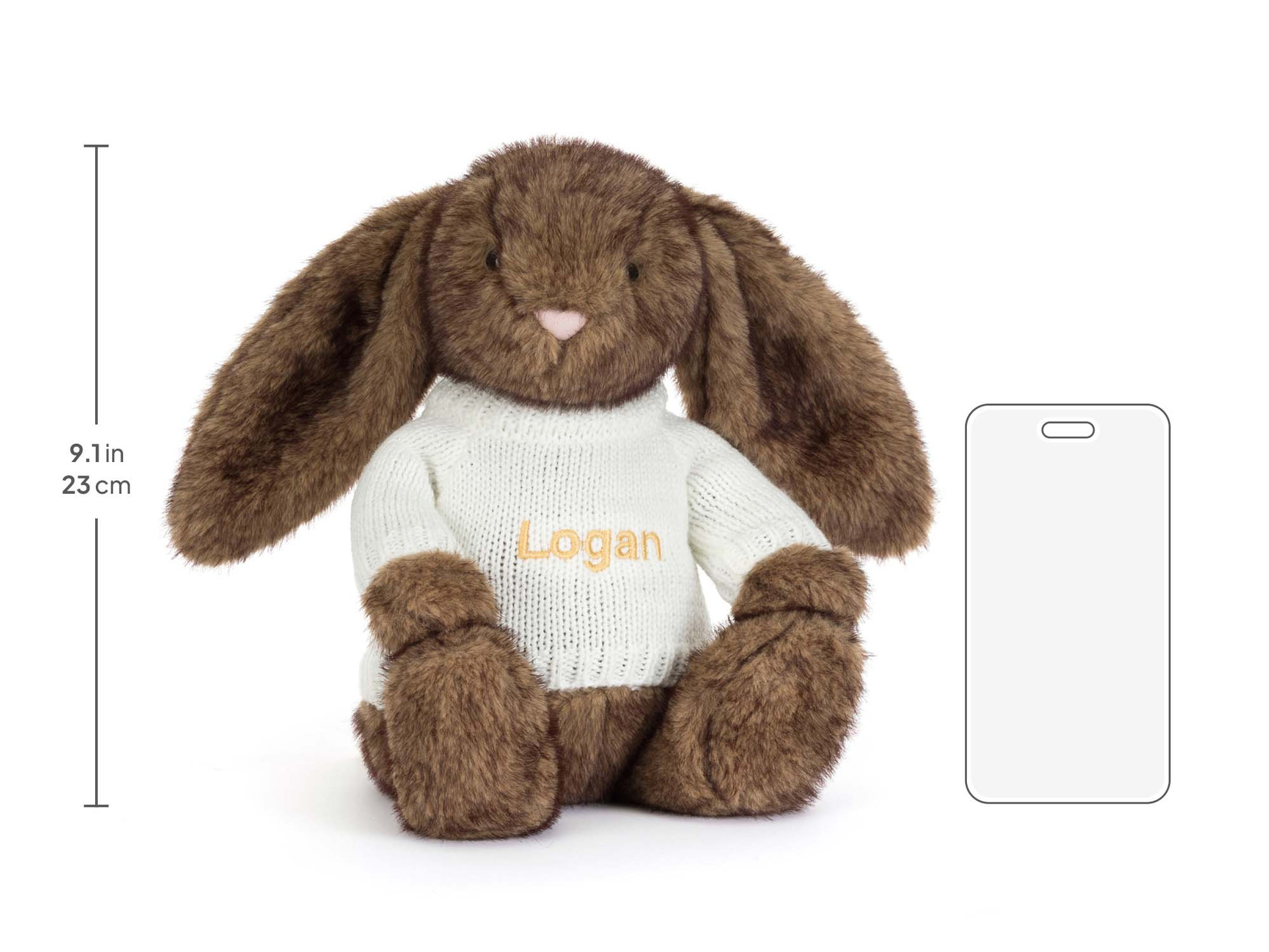 Hoppleston Luxe Bunny with Personalised Cream Jumper - Official