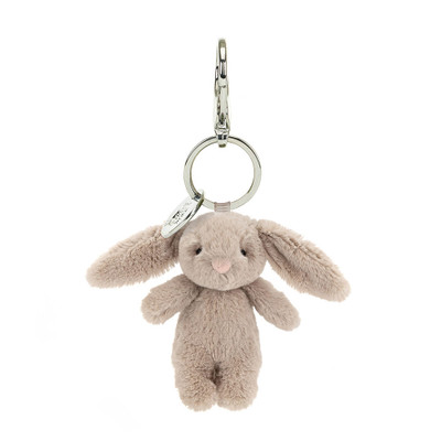 Bashful Beige Bunny Bag Charm, Main View