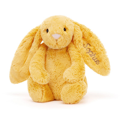 Personalised Bashful Sunshine Bunny Medium, View 4