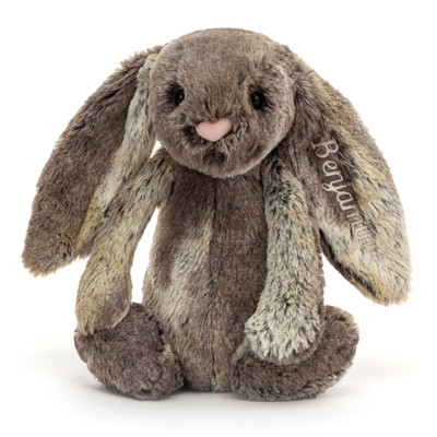 Personalised Bashful Cottontail Bunny Medium, View 4