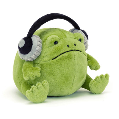 Ricky Rain Frog with Headphones, View 1
