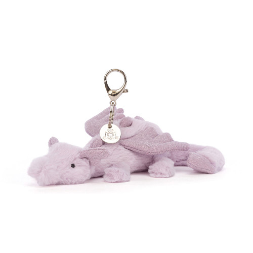 Lavender Dragon Bag Charm, Main View