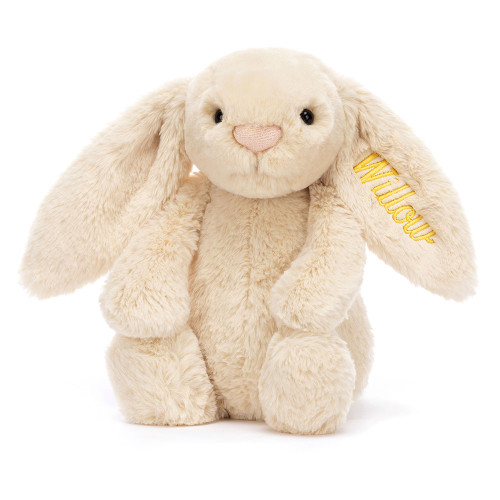 Personalised Bashful Luxe Bunny Willow Medium, View 4