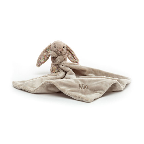 Personalised Blossom Bea Beige Bunny Soother, View 4 Personalised Blossom Bea Beige Bunny Soother, View 4