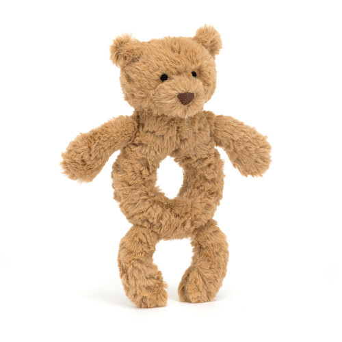 Bartholomew Bear Ring Rattle, Main View Bartholomew Bear Ring Rattle, Main View