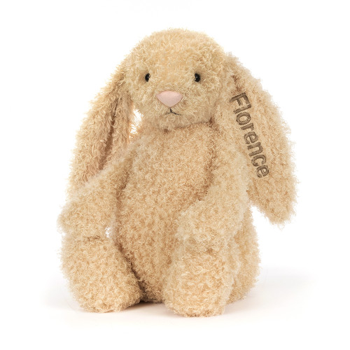 Personalised Bashful Bunny Curly Big, view 5