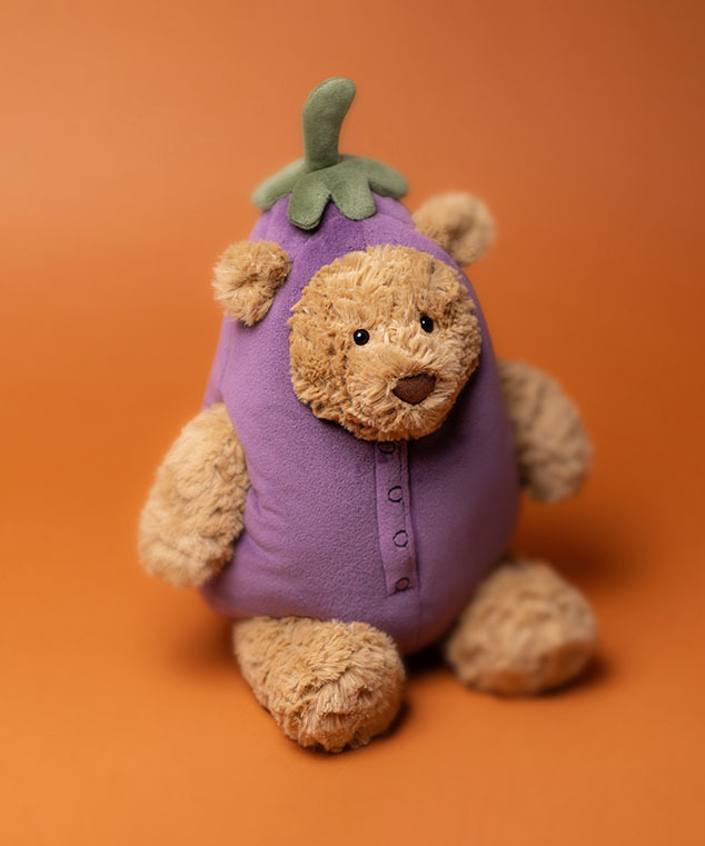 Bartholomew Bear Aubergine