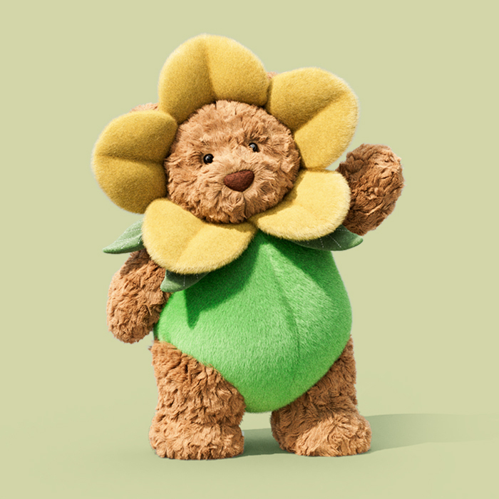 Jellycat Bartholomew Bear Daffodil Outfit