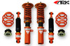 ARK Performance ST-P COILOVER SYSTEMS (Rubber mount, 16-way adjustable damping) SPRING RATE (KG/MM):  Front: 7 Rear: 6/Coilover Adjustable Spring Lowering Kit