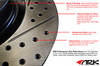 ARK Performance Front, Drilled & Slotted / Brembo Brakes Rotors/Disc Brake Rotor BR0700-103F