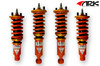 ARK Performance DT-P COILOVER SYSTEMS (Pillowball mount, 16-way adjustable damping, camber plate) SPRING RATE (KG/MM):  Front: 12 Rear: 7/Coilover Adjustable Spring Lowering Kit CD0102-9401