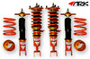 ARK Performance DT-P COILOVER SYSTEMS (Pillowball mount, 16-way adjustable damping, camber plate) SPRING RATE (KG/MM):  Front: 12 Rear: 7/Coilover Adjustable Spring Lowering Kit CD0900-0300