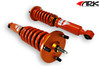 ARK Performance DT-P COILOVER SYSTEMS (Pillowball mount, 16-way adjustable damping, camber plate) SPRING RATE (KG/MM):  Front: 12 Rear: 7/Coilover Adjustable Spring Lowering Kit CD1401-9398