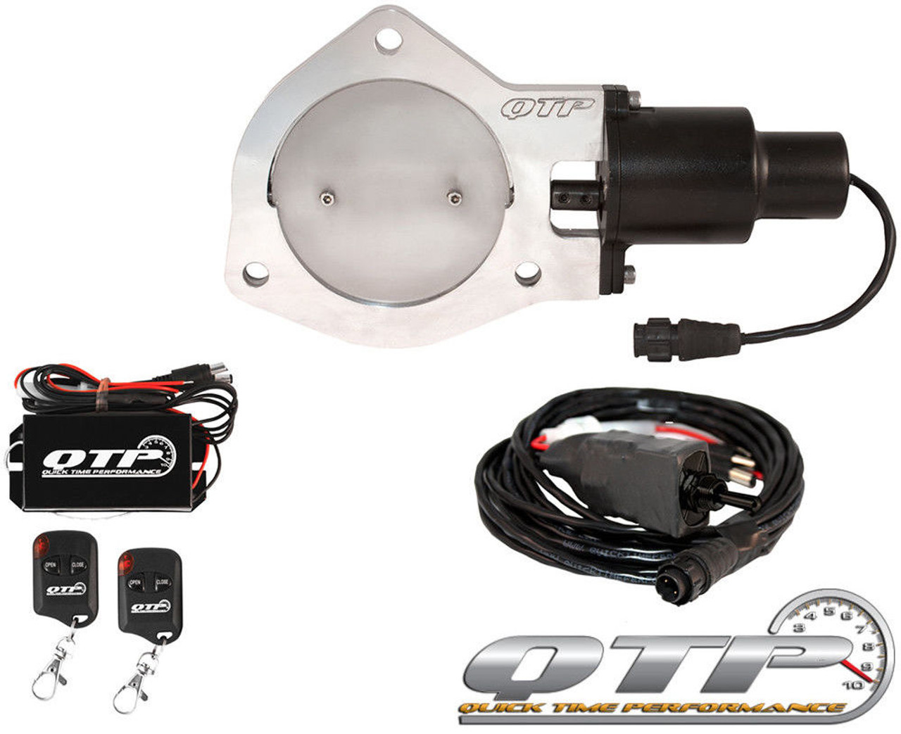 QTEC30CPSK1 QTP Quick Time Performance 3" Electric Exhaust Cutout Kit QTEC30CPSK1 QTP Quick Time Performance 3" Electric Exhaust Cutout Kit