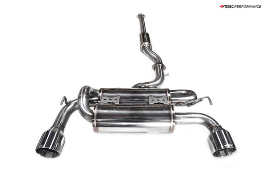 ARK Performance SINGLE TIP, DUAL EXIT, 3 PIPE 4.5 TIP Exhaust System/Exhaust Pipe
