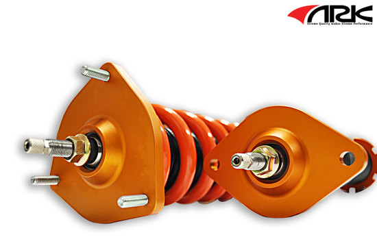 ARK Performance DT-P COILOVER SYSTEMS (Pillowball mount, 16-way adjustable damping, camber plate) SPRING RATE (KG/MM):  Front: 12 Rear: 7/Coilover Adjustable Spring Lowering Kit CD1101-0800