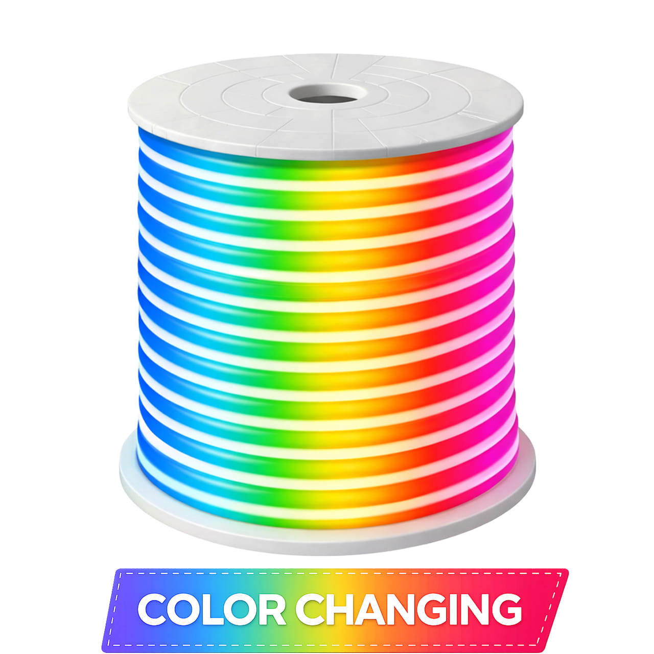 120v LED RGB Neon Rope Lights Spools