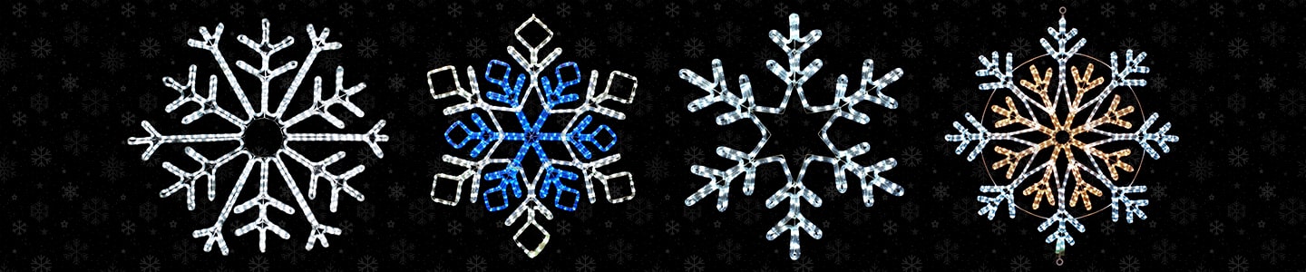 Snowflake Rope Light Motifs