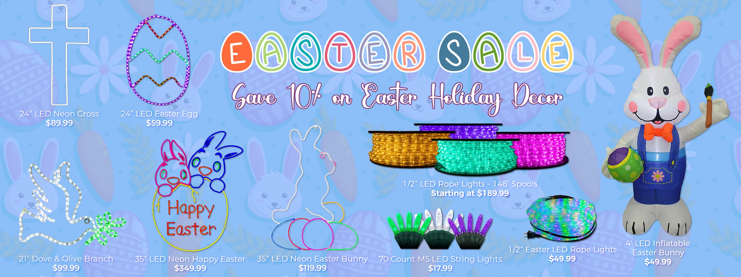 Easter Sale - Save 10% on Easter Decor!