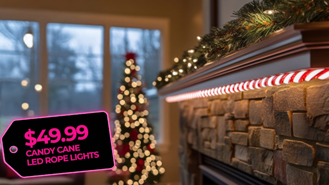 Candy Cane LED Rope Lights - $49.99