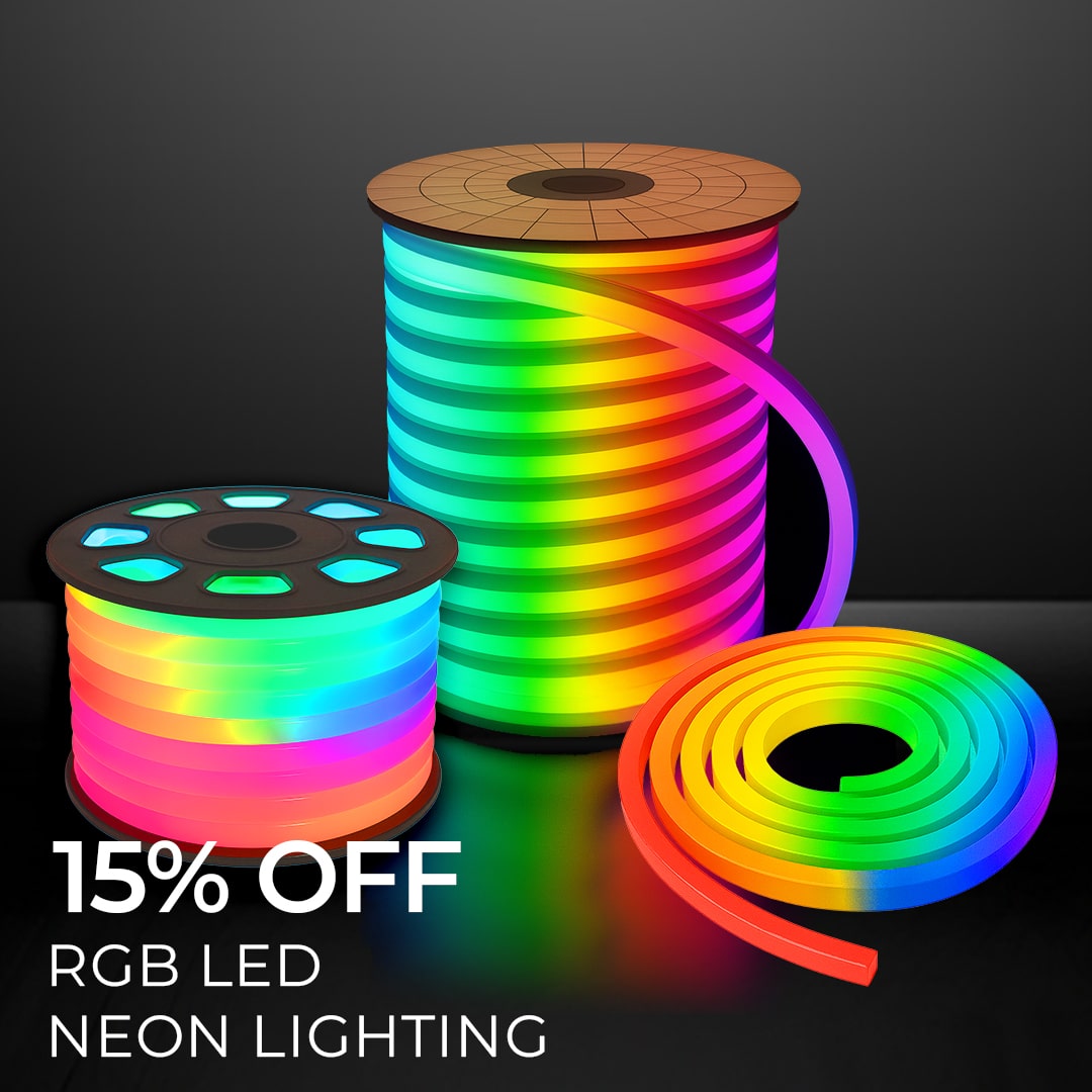 15% OFF RGB LED NEON LIGHTING