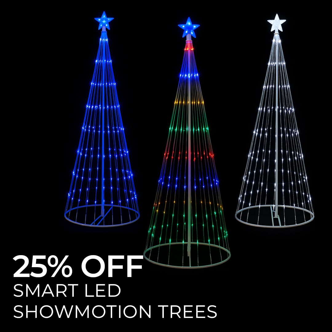 25% OFF SMART LED SHWOMOTION TREES