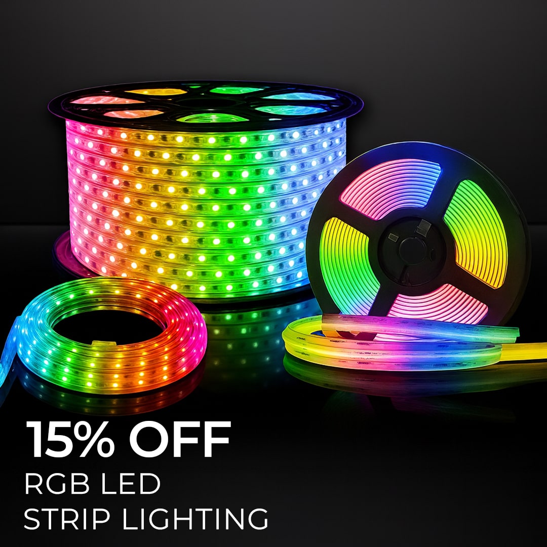 15% OFF RGB LED STRIP LIGHTING