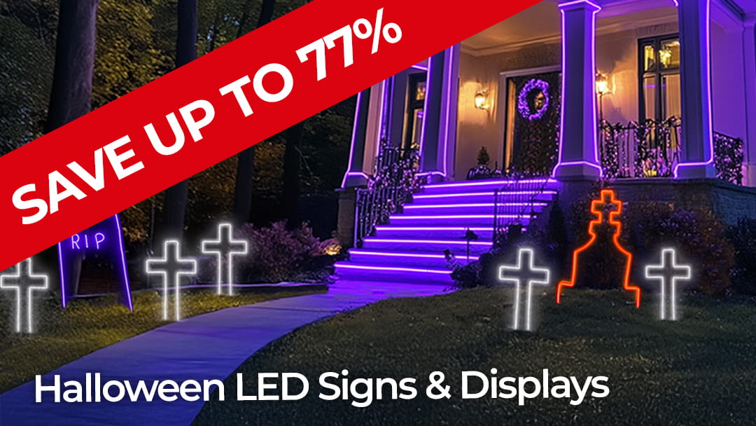 Halloween LED Signs & Displays - SAVE UP TO 77%