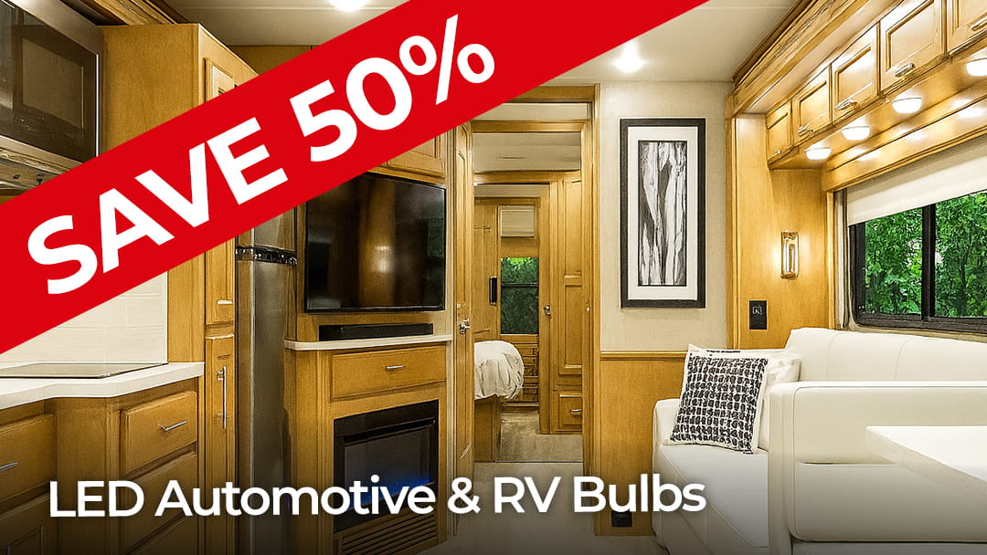 LED Automotive & RV Bulbs - SAVE 50%