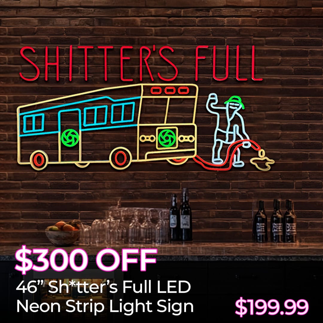 $300 OFF 46INCH SHITTERS FULL LED NEON LED STRIP LIGHT SIGNS