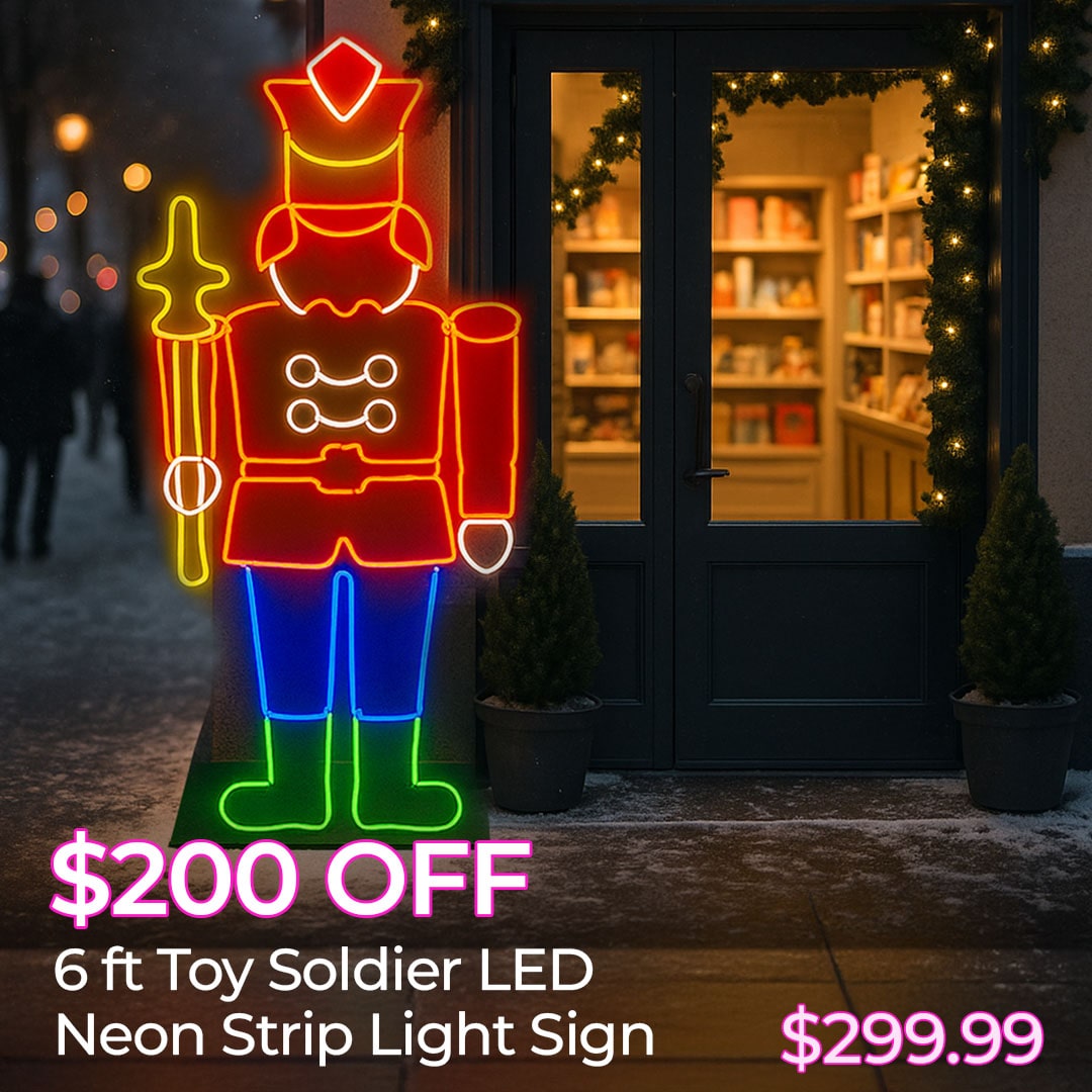 $200 OFF TOY SOLDIER LED NEON SIGNS