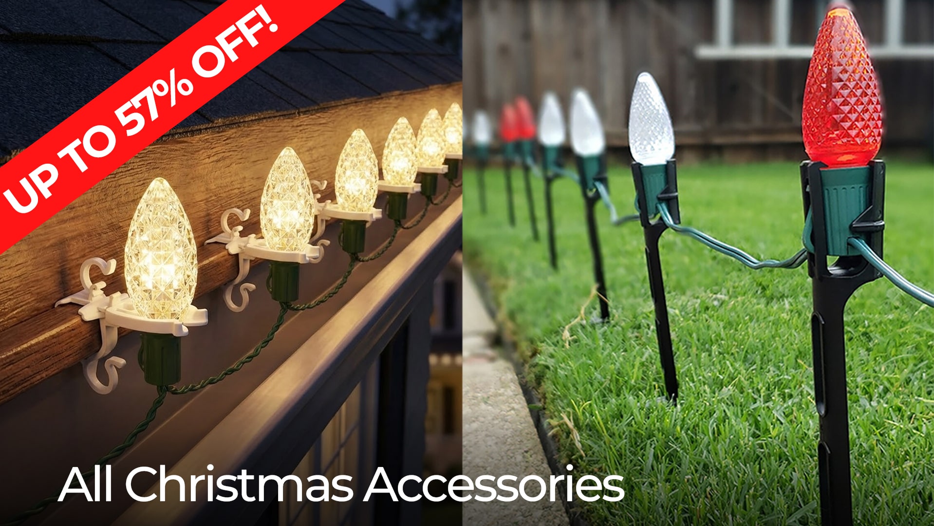 20% OFF ALL CHRISTMAS LIGHT ACCESSORIES