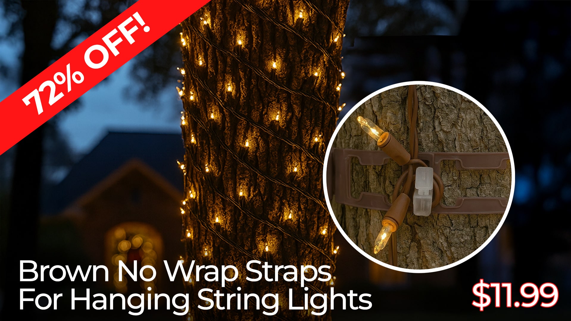 72% OFF BROWN NO WRAP STRAPS